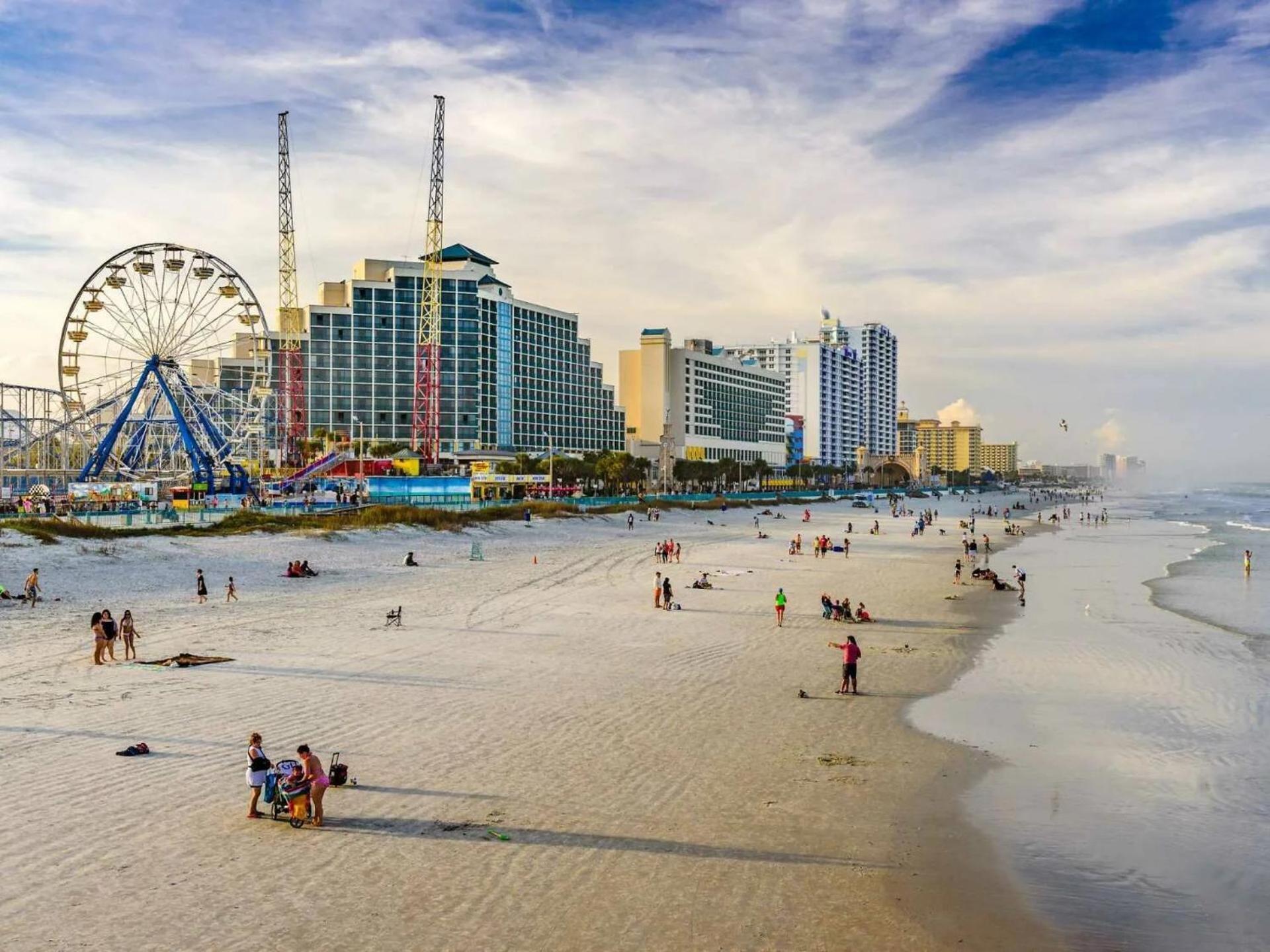 Open For 2025 Speedweeks Daytona 500 - Beachfront Studio - Private Balcony With Ocean View - Pool - Hot Tub - Tiki Bar - Sauna Aparthotel Daytona Beach Exterior photo