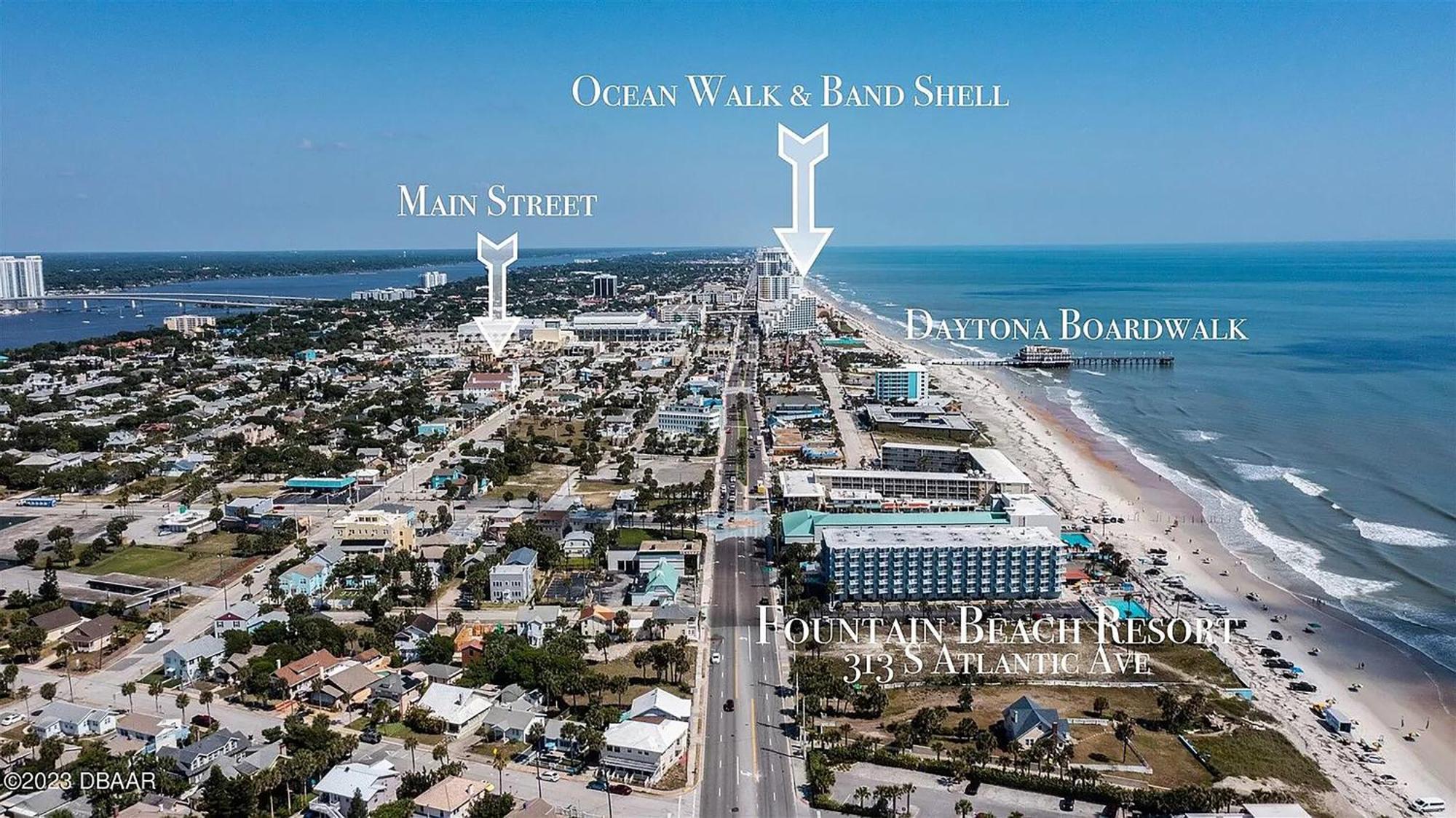 Open For 2025 Speedweeks Daytona 500 - Beachfront Studio - Private Balcony With Ocean View - Pool - Hot Tub - Tiki Bar - Sauna Aparthotel Daytona Beach Exterior photo